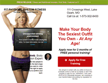Tablet Screenshot of fitphysiqueonline.com